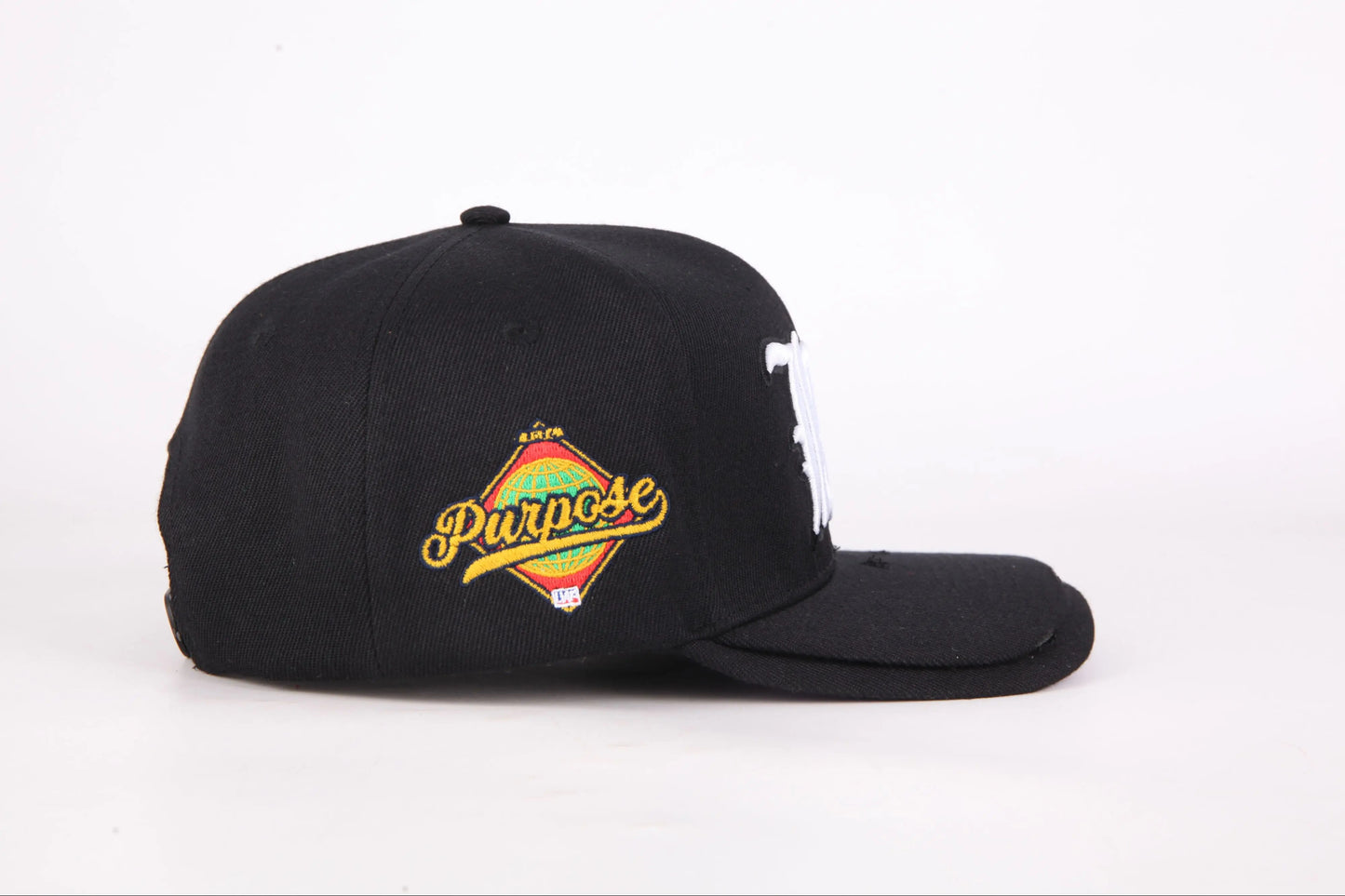 DOUBLE BRIM HAT BLACK